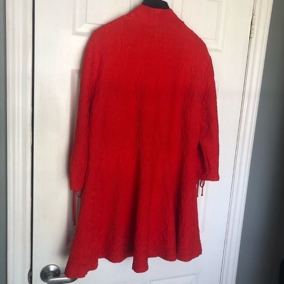 Beautiful Bright Red Joseph Ribkoff Jacket Cardigan - Picture 5 of 10